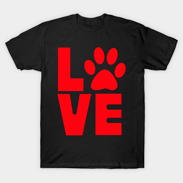 Love Dogs T-Shirt by TimeTravellers